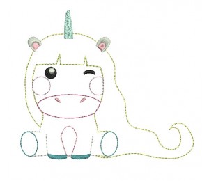 Stickdatei - Sweet Unicorn 1 Appli